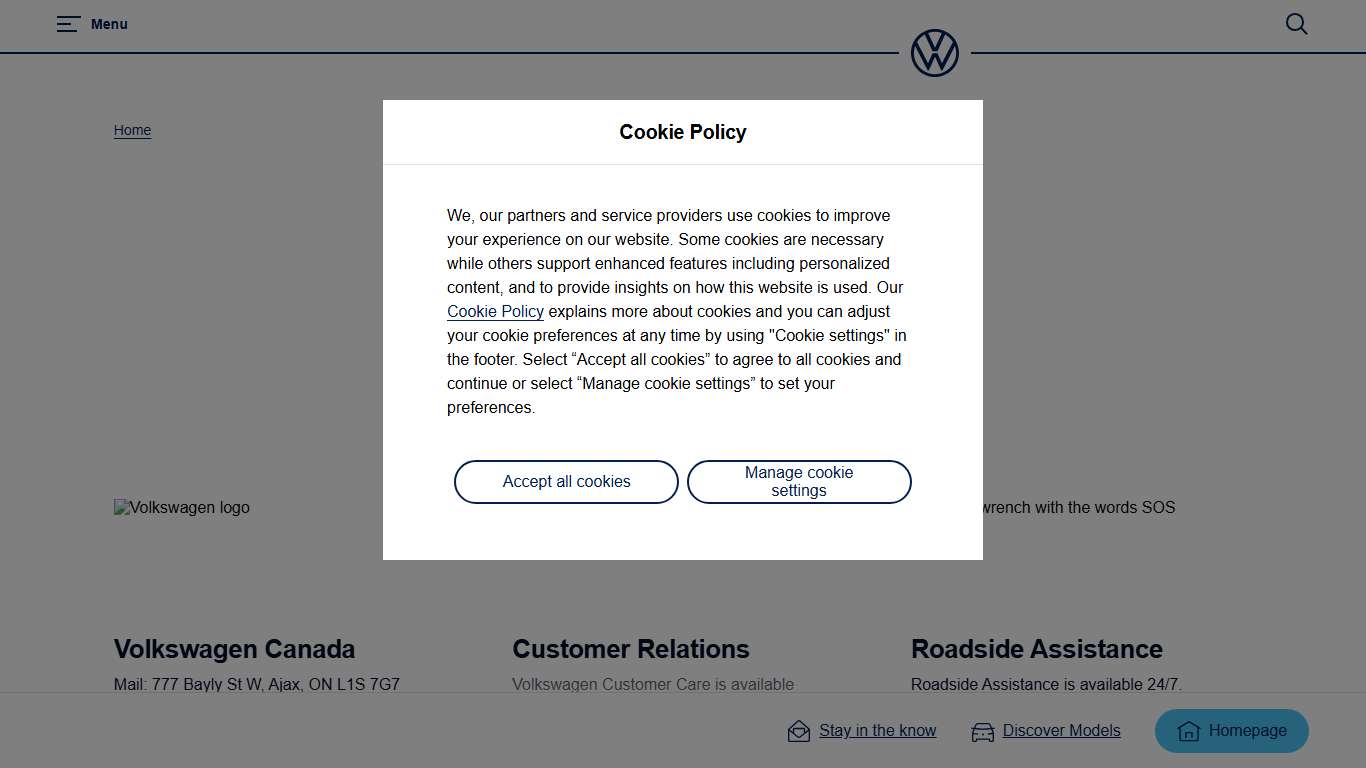 Contact Us | Volkswagen Canada